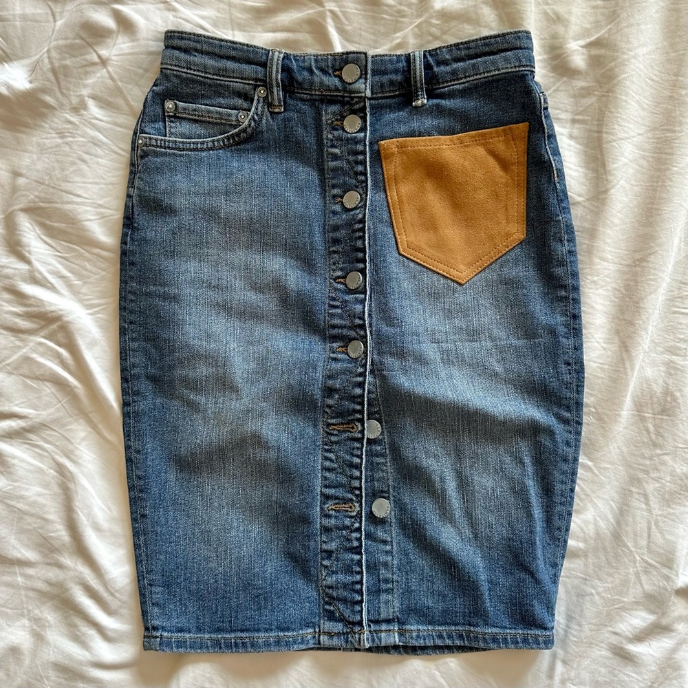 All Saints Demin Skirt